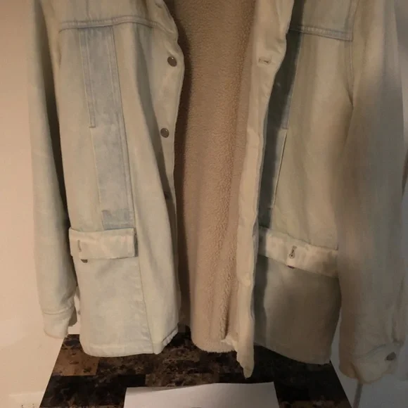 Stampd Faux Shearling Denim Jacket - Picture 3 of 4